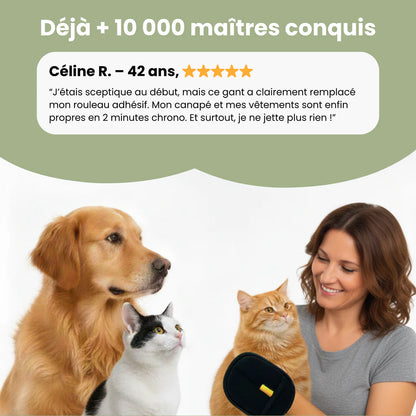 Gant Pro Pelage - Gant Anti-Poils Réutilisable & Écologique